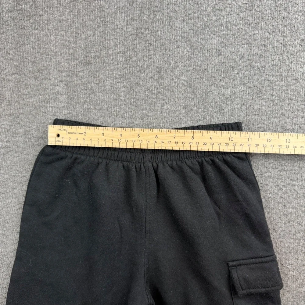 New Balance Shorts Kids Size 10 Black Knit Fleece Logo Athletic